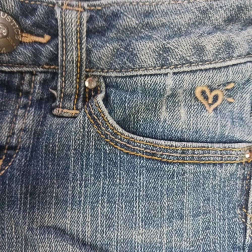 Justice Girls Denim Shorts Medium Wash Size 6 Regular